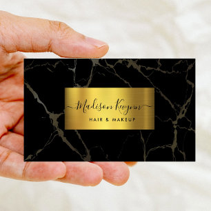 Black & Gold Marble Business Card