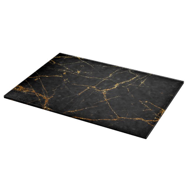 Black gold marble cutting board (Corner)