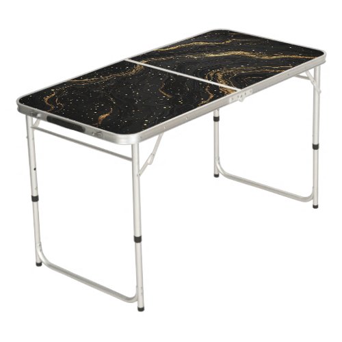  Black Gold Marble Texture With Golden Veins ✨ Beer Pong Table