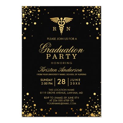 nursing graduation party invitations