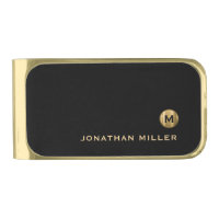Black Gold Minimal Luxury Monogram