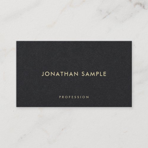 Black Gold Modern Minimalist Elegant Simple Luxury Business Card