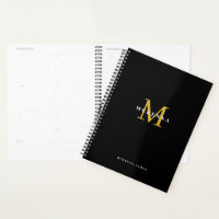Black Gold Monogram Business Client Thank You