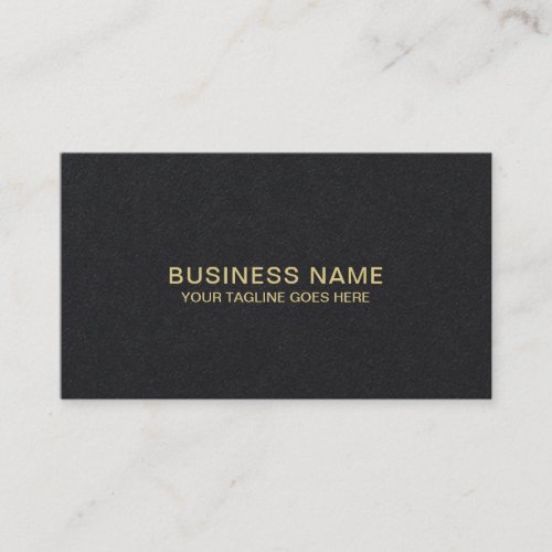 Black Gold Monogram Luxury Chic Elegant Modern Business Card