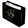 Black Gold Monogram Personalized Bridesmaid Large Gift Bag