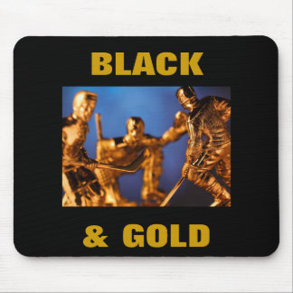 BLACK & GOLD MOUSE PAD