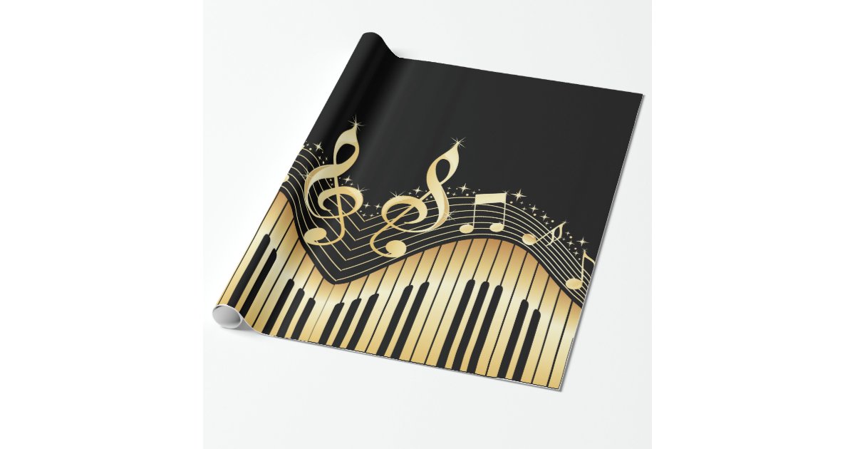 Black Gold Wrapping Paper