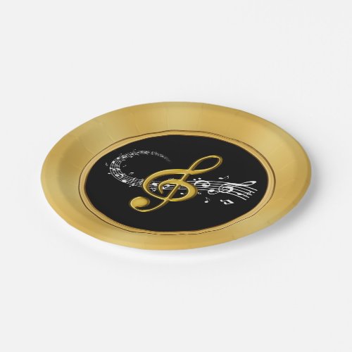 Black Gold Music Plates or Any Colors Occasion