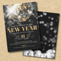 Black Gold New Year's Eve Celebration Party