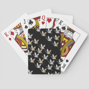 Black Gold Oriental Chic Elegant  Poker Cards