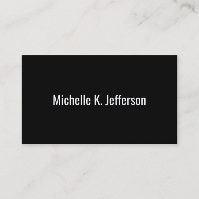Black | Gold Pattern II Business Card (Front)
