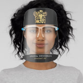 Black & Gold Personal Chef Face Shield (Insitu)