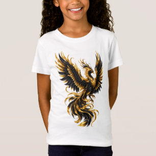 Black & Gold Phoenix – Luxury Rebirth & Power T-Shirt