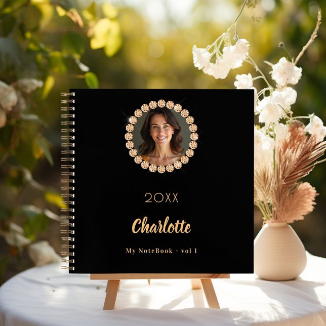 Black gold photo diamonds notebook (Creator Uploaded)