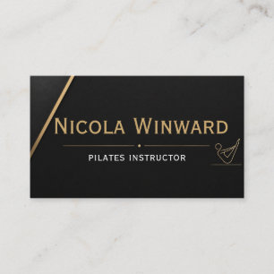 Black Gold Pilates Instructor Card