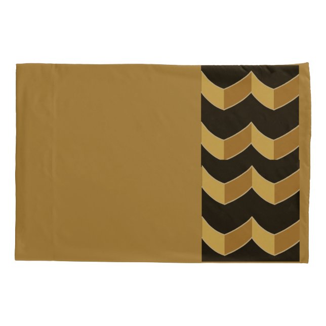 Black Gold Pillow Case (Back)