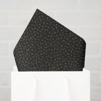 Black Gold Pinecone Evergreen Celestial Christmas Tissue Paper