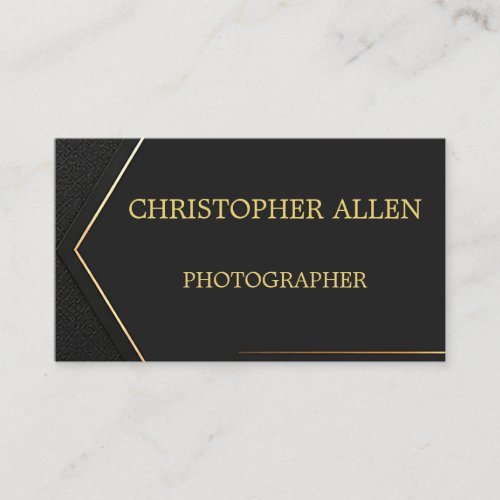 Black Gold Professional Branding Template Business Card