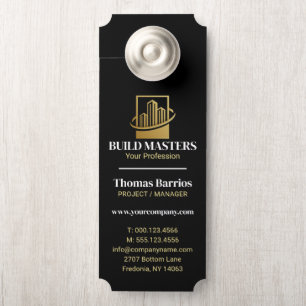 Black Gold Professional Builder Construction Door Hanger