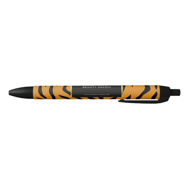 Black gold professional promotional tiger print pen (Bottom)