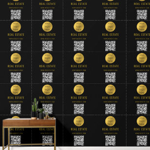 Black Gold Professional Real Estate Agent Business Wallpaper