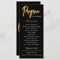 Black & Gold Program 3d Gold Tex Minimalist Design