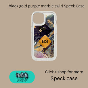 black gold purple marble swirl Speck Case
