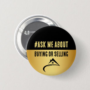 Black & Gold Real Estate Button