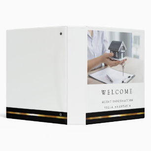 Black & Gold Real Estate Marketing Introduction 3 Ring Binder