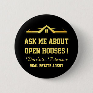 Black & Gold Real Estate Promotional Marketing Button