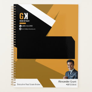 Black & Gold Realtor Design, Real Estate Agent Planner