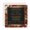 Black Gold Red Damask Holiday Party Invitations