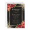 Black Gold Red Roses Photo Celebration of Life