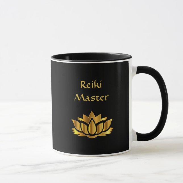 Black/Gold Reiki Master Mug (Right)
