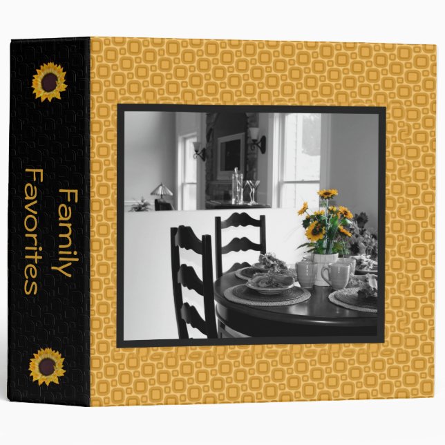 Black Gold Retro 2" Binder (Front/Spine)