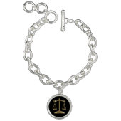 Black & Gold | Scale of Justice | Lawyer Bracelet (Product)