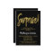Black Gold Script Surprise Retirement Invitation