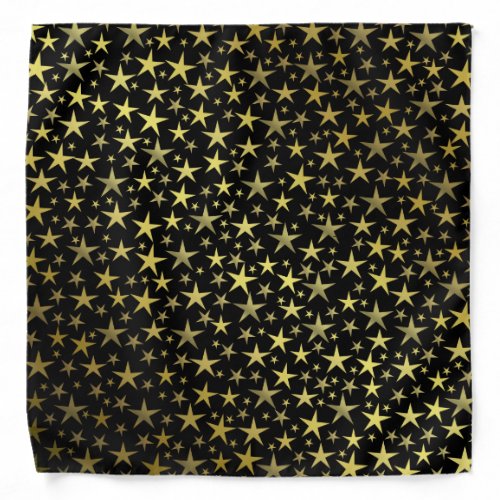 blackgoldshiny bright star color decoration bandana