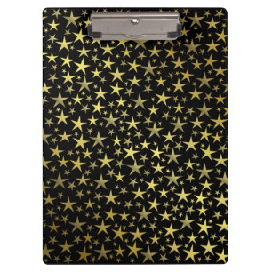 black+gold,shiny, bright, star, color, decoration, clipboard
