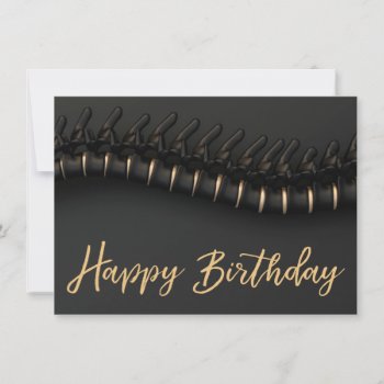 Black Gold Spine Chiropractic Birthday Card by chiropracticbydesign at Zazzle