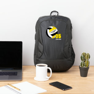 black gold sports team colors volleyball port authority® backpack