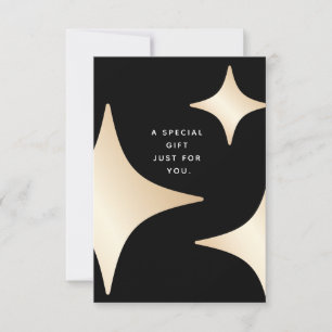Black Gold Stars Gift Certificate