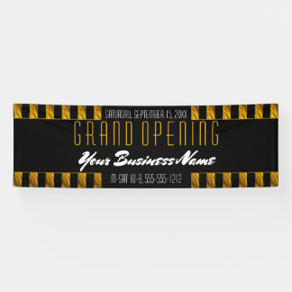 Black | Gold Stripes Elegant Business Boutique Banner