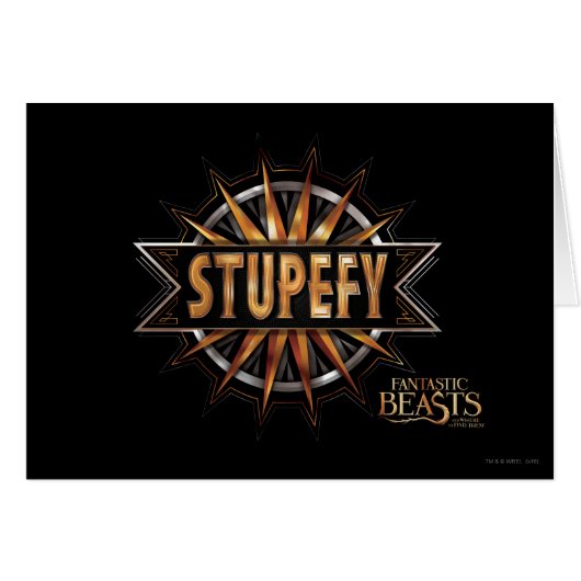 Black & Gold Stupefy Spell Graphic (Front Horizontal)