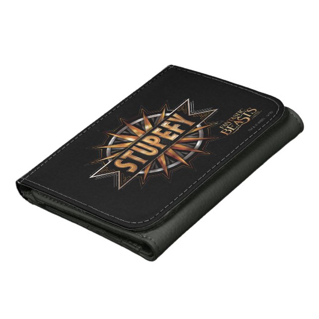 Black & Gold Stupefy Spell Graphic Wallet (Bottom)