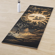 Black Gold Sun Moon Namaste or Name