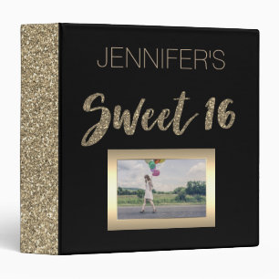 Black Gold Sweet Sixteen Binder