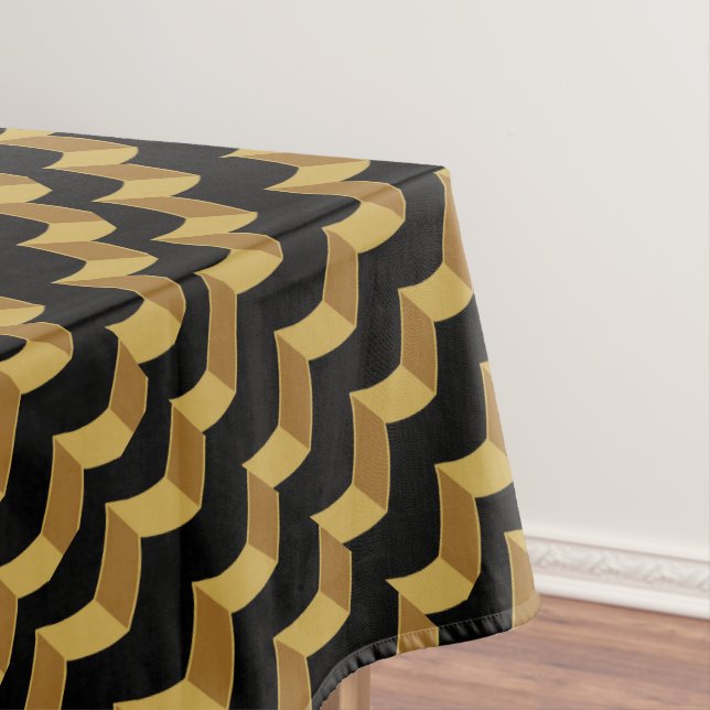 Black Gold Tablecloth (In Situ)