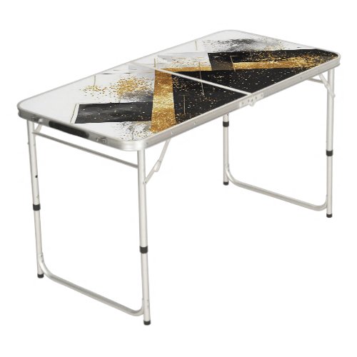  Black Gold Textured Abstract Background ✨ Beer Pong Table