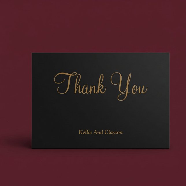 Black/Gold Thank You Cards (Creator Uploaded)